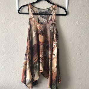 All saints silk tank top